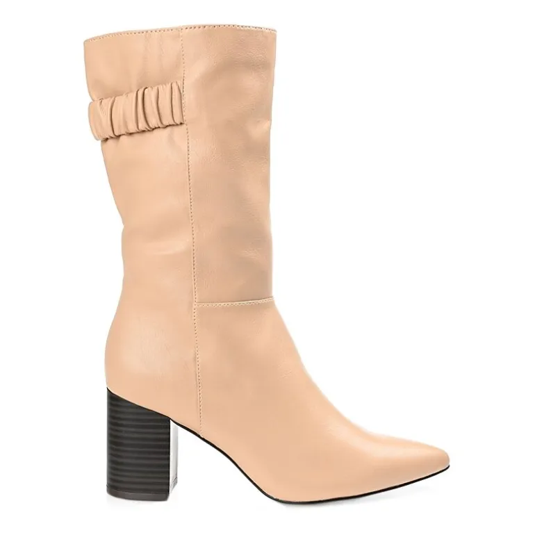 Journee Collection Womens Jc Wilo Stacked Heel Riding Boots
