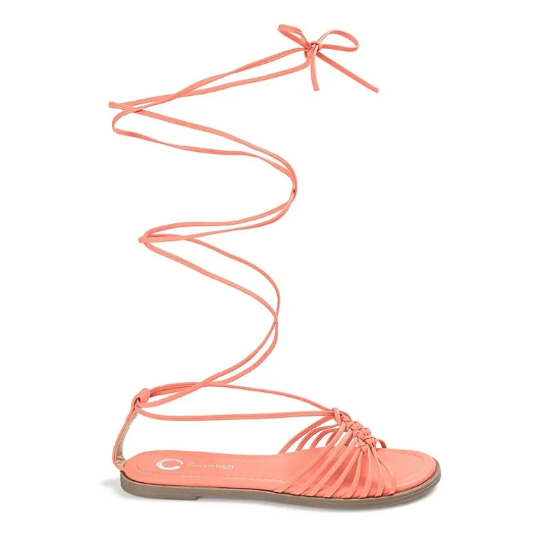 Journee Collection Womens Jess Strap Sandals