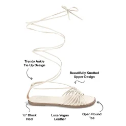 Journee Collection Womens Jess Strap Sandals