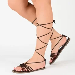 Journee Collection Womens Jess Strap Sandals