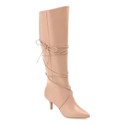 Journee Collection Womens Kaavia Stiletto Heel Riding Boots