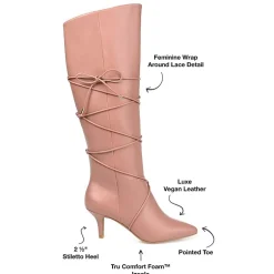 Journee Collection Womens Kaavia Stiletto Heel Riding Boots