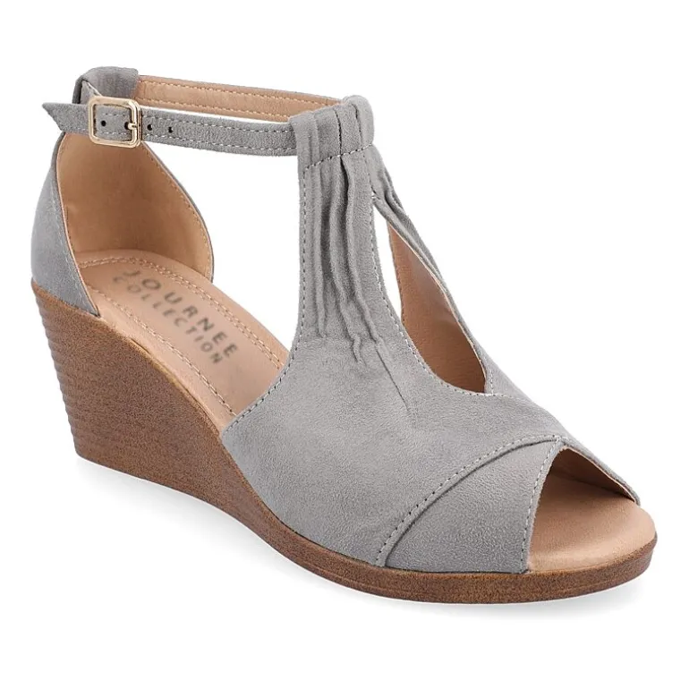 Journee Collection Womens Kedzie Wedge Sandals