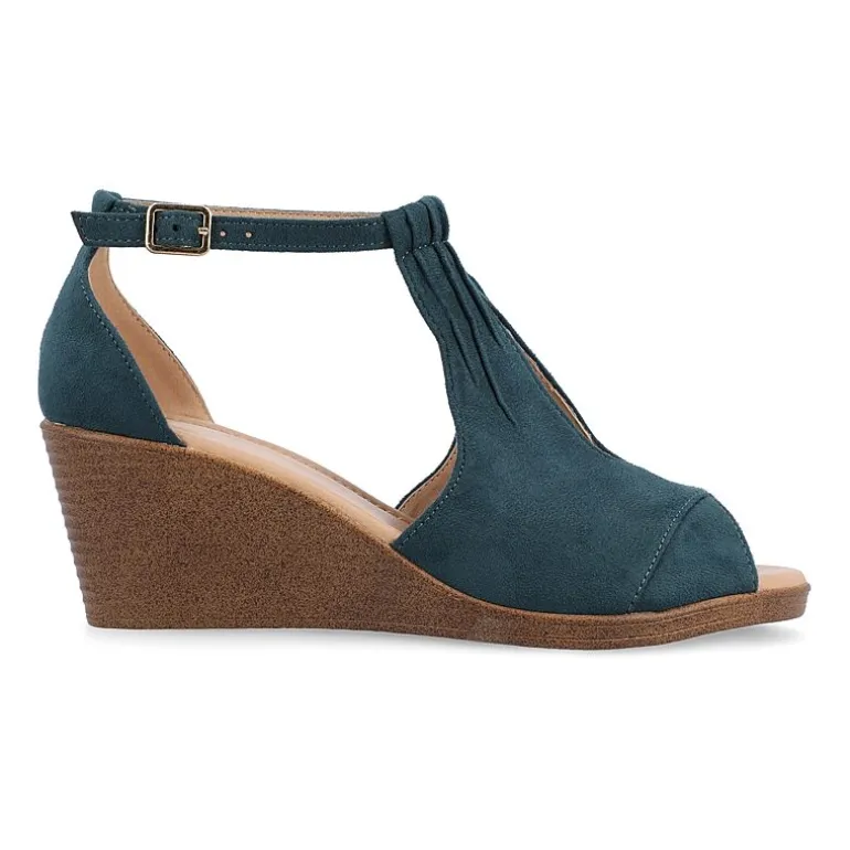 Journee Collection Womens Kedzie Wedge Sandals