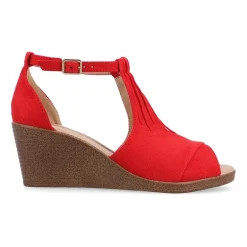 Journee Collection Womens Kedzie Wedge Sandals