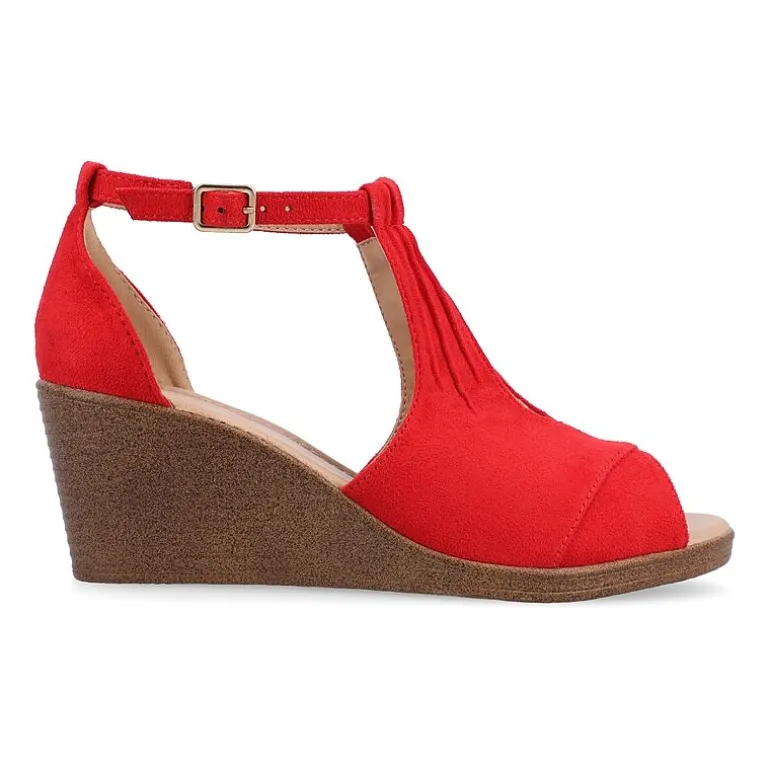 Journee Collection Womens Kedzie Wedge Sandals