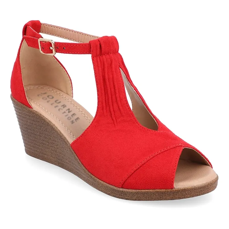 Journee Collection Womens Kedzie Wedge Sandals