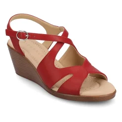 Journee Collection Womens Kedzieii Wedge Sandals