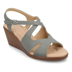 Journee Collection Womens Kedzieii Wedge Sandals