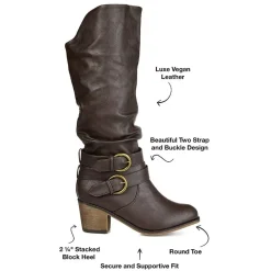 Journee Collection Womens Late Riding Boots