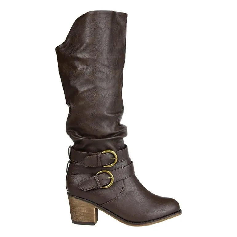 Journee Collection Womens Late Riding Boots