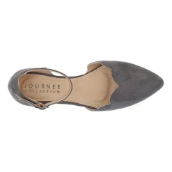 Journee Collection Womens Lana Ballet Flats Buckle Pointed Toe