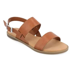 Journee Collection Womens Lavine Slingback Strap Flat Sandals