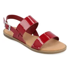 Journee Collection Womens Lavine Slingback Strap Flat Sandals