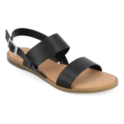 Journee Collection Womens Lavine Slingback Strap Flat Sandals