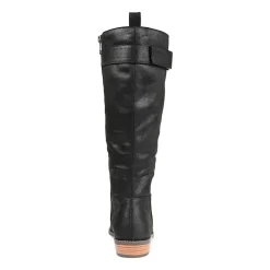 Journee Collection Womens Lelanni Wide Calf Stacked Heel Riding Boots