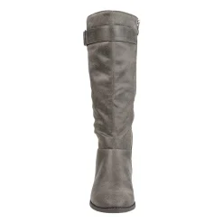 Journee Collection Womens Lelanni Stacked Heel Riding Boots