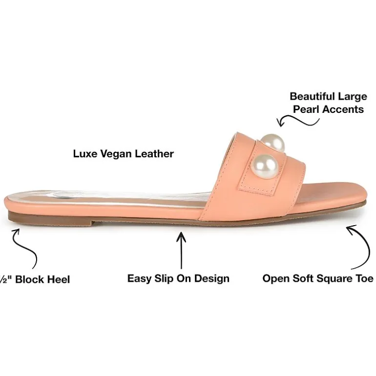 Journee Collection Womens Leonie Slide Sandals