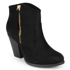 Journee Collection Womens Link Stacked Heel Booties