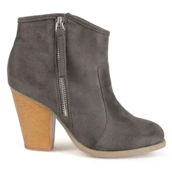 Journee Collection Womens Link Stacked Heel Booties