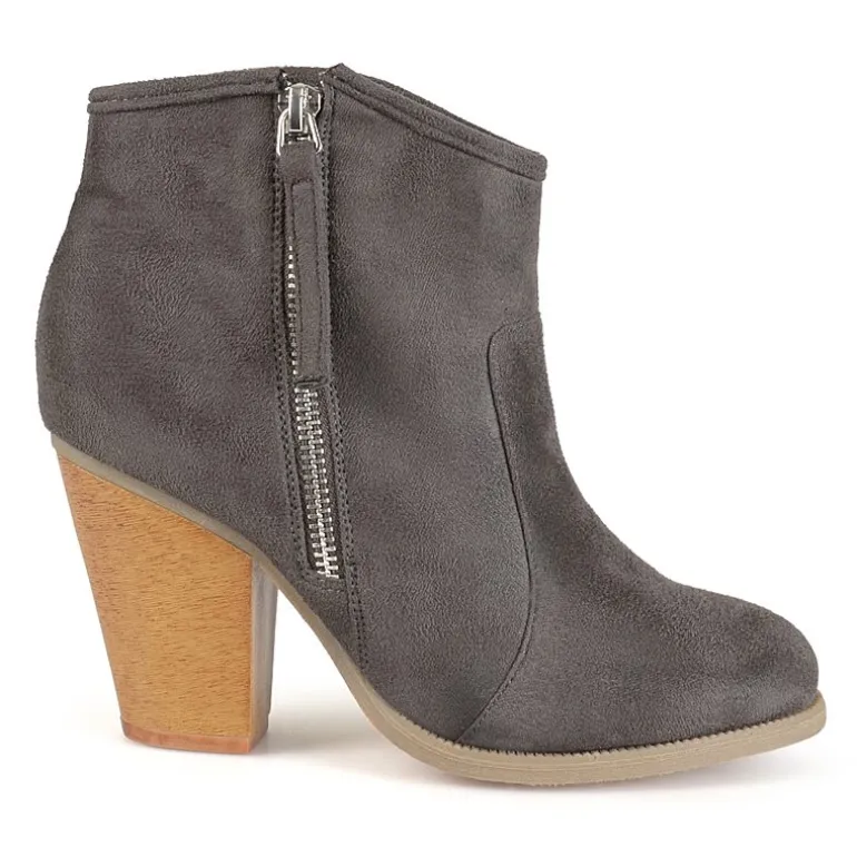 Journee Collection Womens Link Stacked Heel Booties