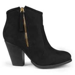 Journee Collection Womens Link Stacked Heel Booties