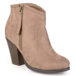 Journee Collection Womens Link Stacked Heel Booties