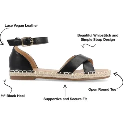Journee Collection Womens Lyddia Strap Sandals