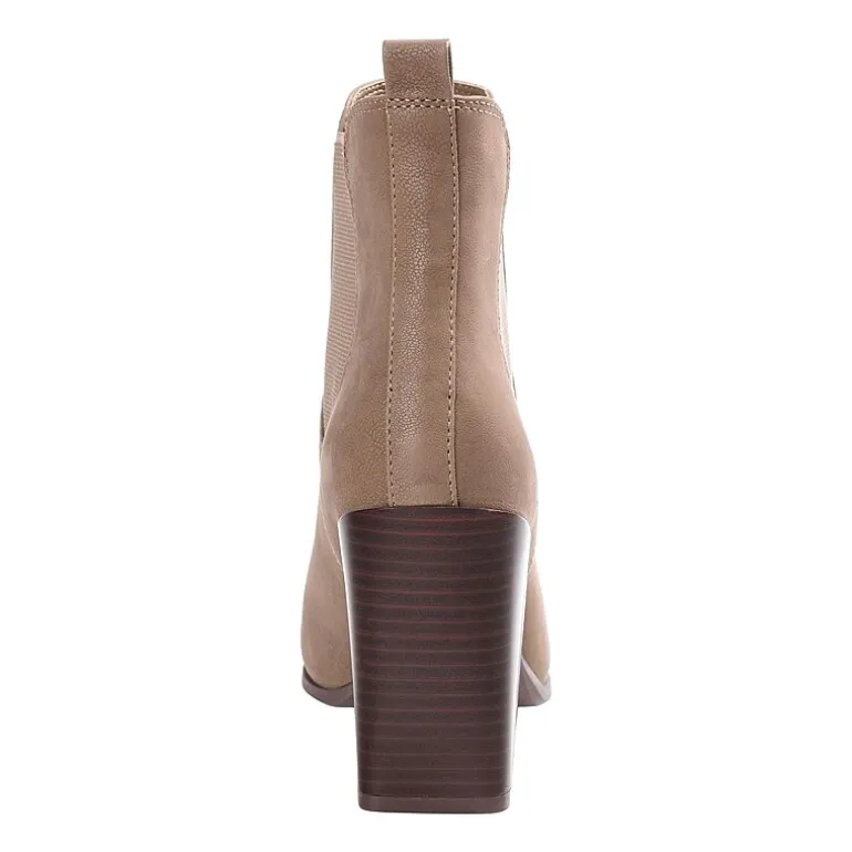 Journee Collection Womens Maxxie Stacked Heel Booties