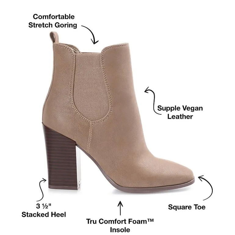 Journee Collection Womens Maxxie Stacked Heel Booties