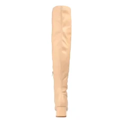 Journee Collection Womens Melika Wide Calf Block Heel Over the Knee Boots