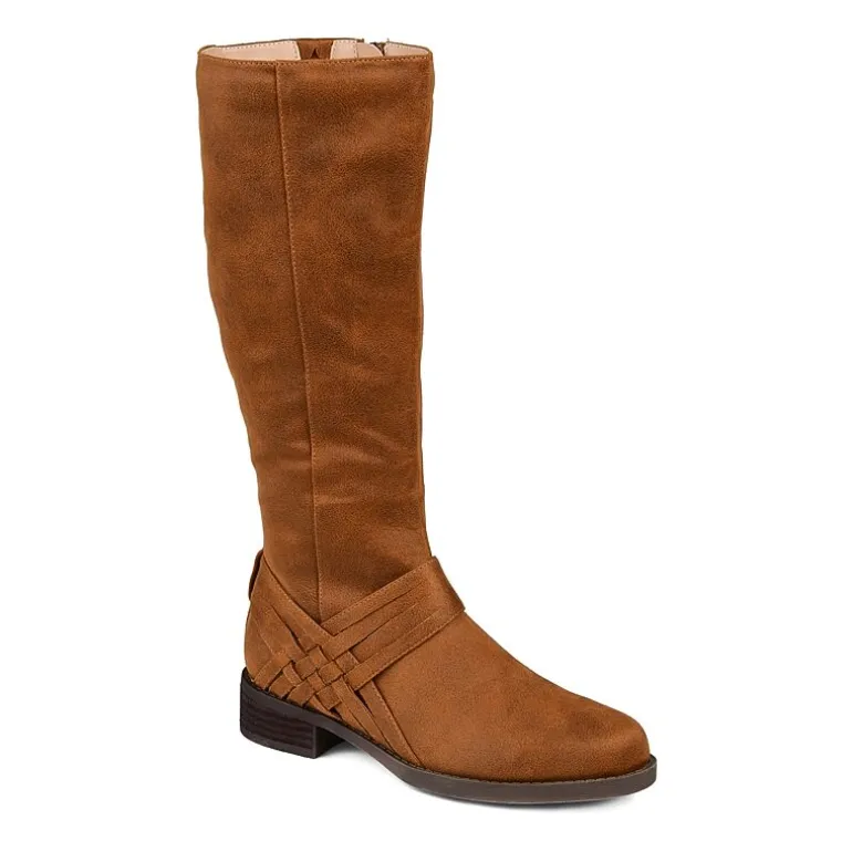 Journee Collection Womens Meg Stacked Heel Over the Knee Boots