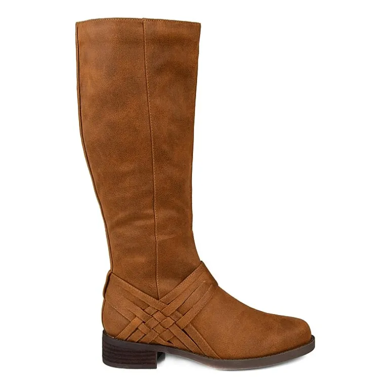 Journee Collection Womens Meg Stacked Heel Over the Knee Boots