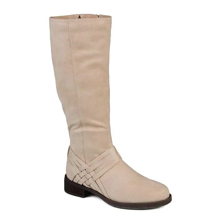 Journee Collection Womens Meg Stacked Heel Over the Knee Boots