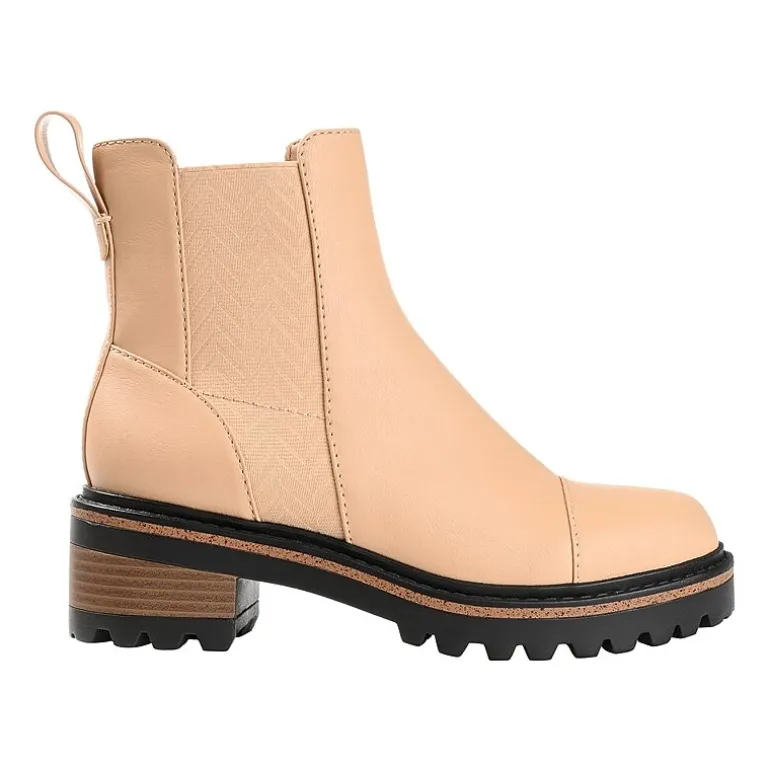 Journee Collection Womens Mirette Stacked Heel Booties