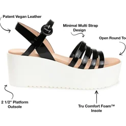 Journee Collection Womens Miragge Strap Sandals