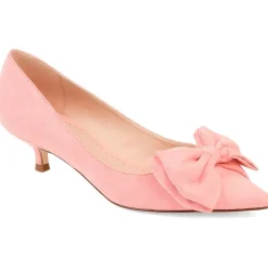 Journee Collection Womens Orana Pumps Slip-on Pointed Toe Kitten Heel