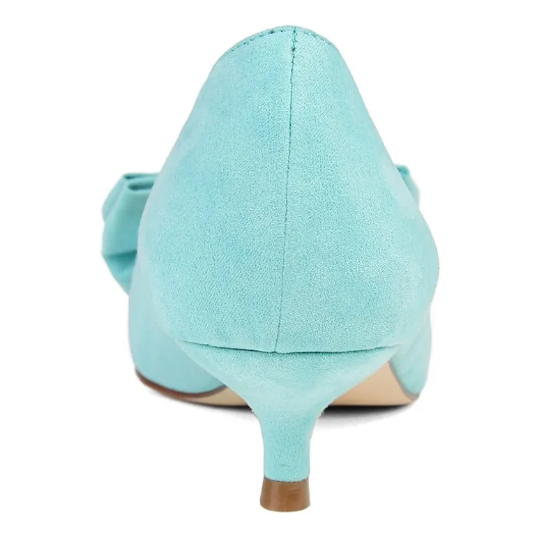 Journee Collection Womens Orana Pumps Slip-on Pointed Toe Kitten Heel
