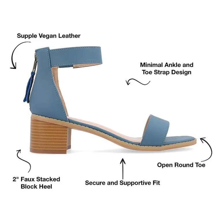 Journee Collection Womens Percy Heeled Sandals