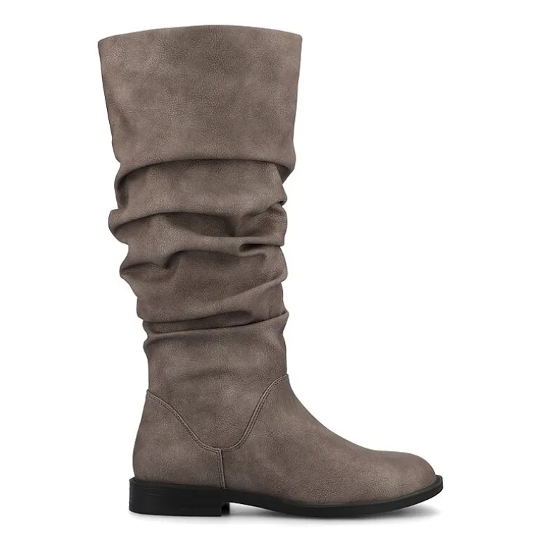Journee Collection Womens Pennie Block Heel Dress Boots