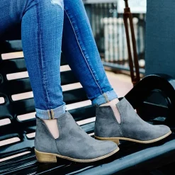 Journee Collection Womens Rimi Block Heel Booties