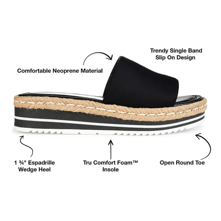 Journee Collection Womens Rosey Slide Sandals
