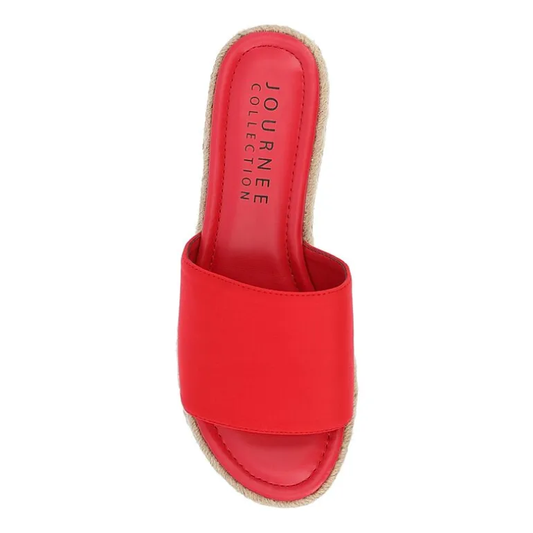 Journee Collection Womens Rosey Slide Sandals