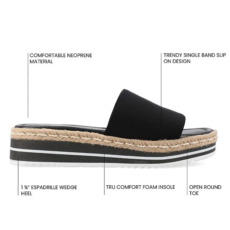 Journee Collection Womens Rosey Slide Sandals