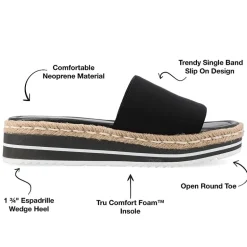 Journee Collection Womens Rosey Slide Sandals