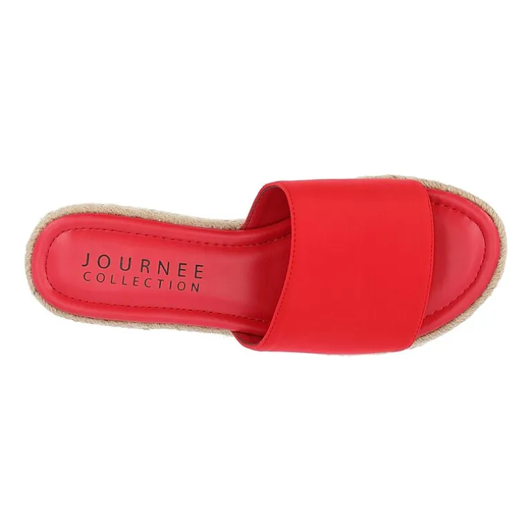 Journee Collection Womens Rosey Slide Sandals