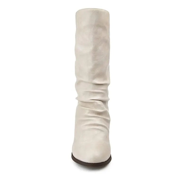 Journee Collection Womens Sequoia Stacked Heel Slouch Boots