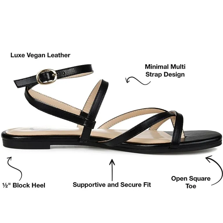 Journee Collection Womens Serissa Flat Sandals