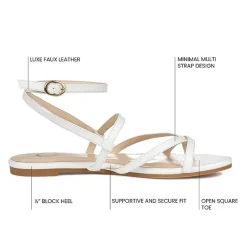Journee Collection Womens Serissa Flat Sandals