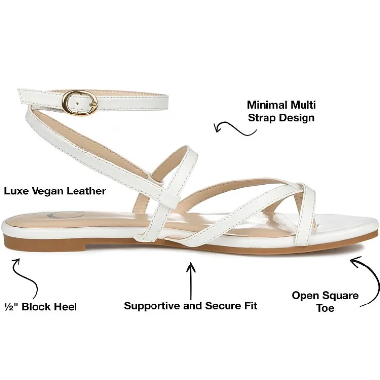 Journee Collection Womens Serissa Flat Sandals